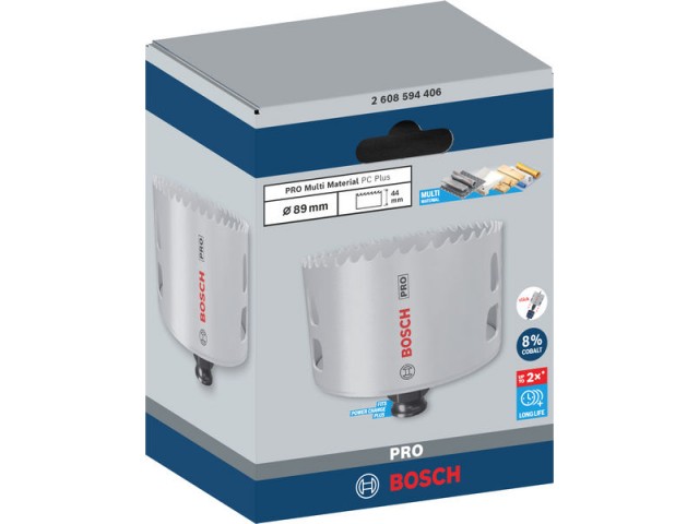 Žaga za izrezovanje lukenj PRO Multi Material PC Plus, 89mm, 2608594406